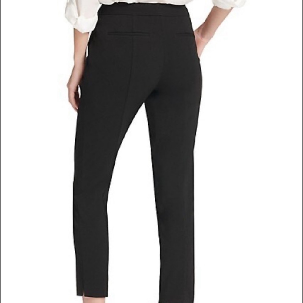 DKNY Black Minimalist slim-fit Cropped pants size 6 - Picture 12 of 12